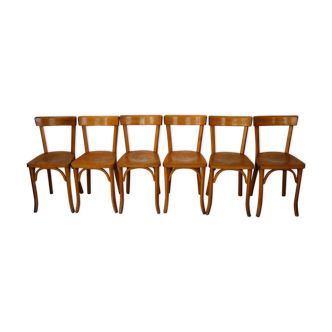6 chairs Baumann bistro 50s/60s