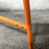 Bench - vintage stool, mesh Ikea Västerön in orange