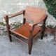 Fauteuil Safari cuir et simili cuir