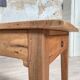 Vintage farmhouse table with spindle legs.