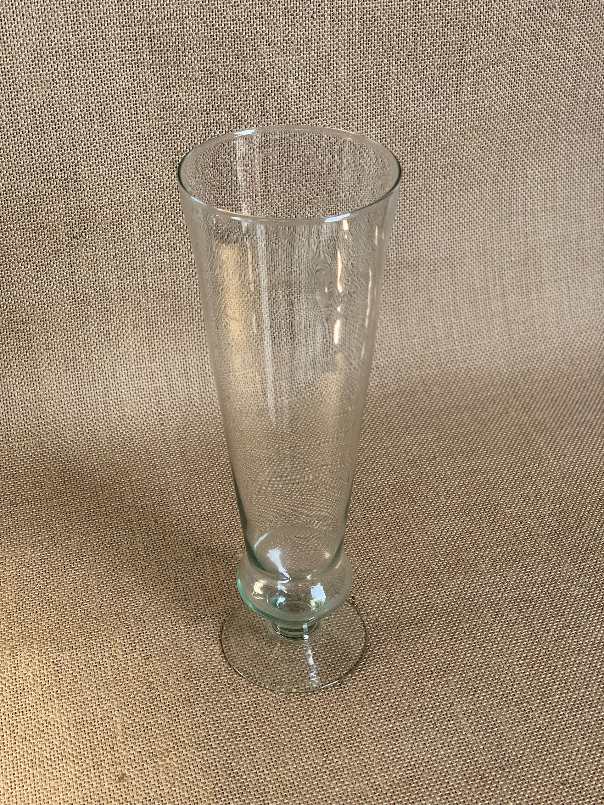 Vintage flute vase with flared neck