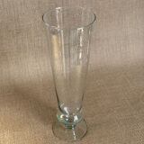 Vintage flute vase with flared neck