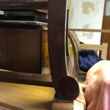 Art Deco table in macassar ebony
