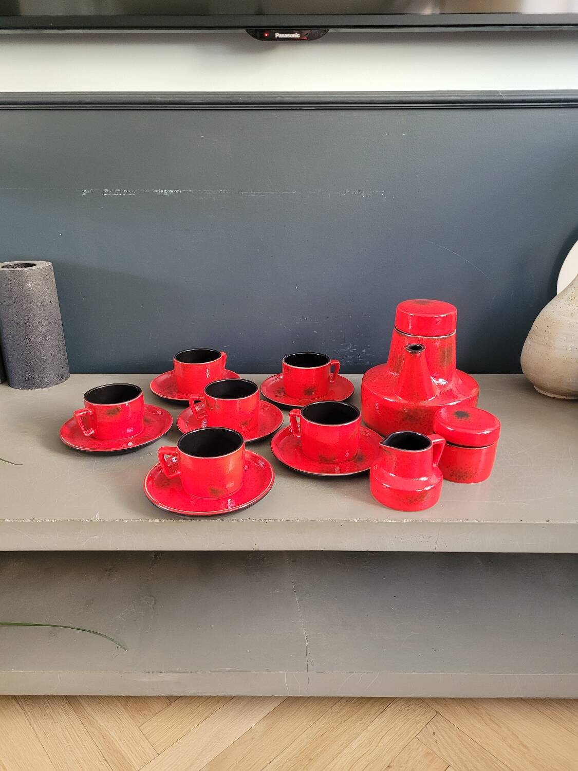 Complete vintage coffee set for 6 people