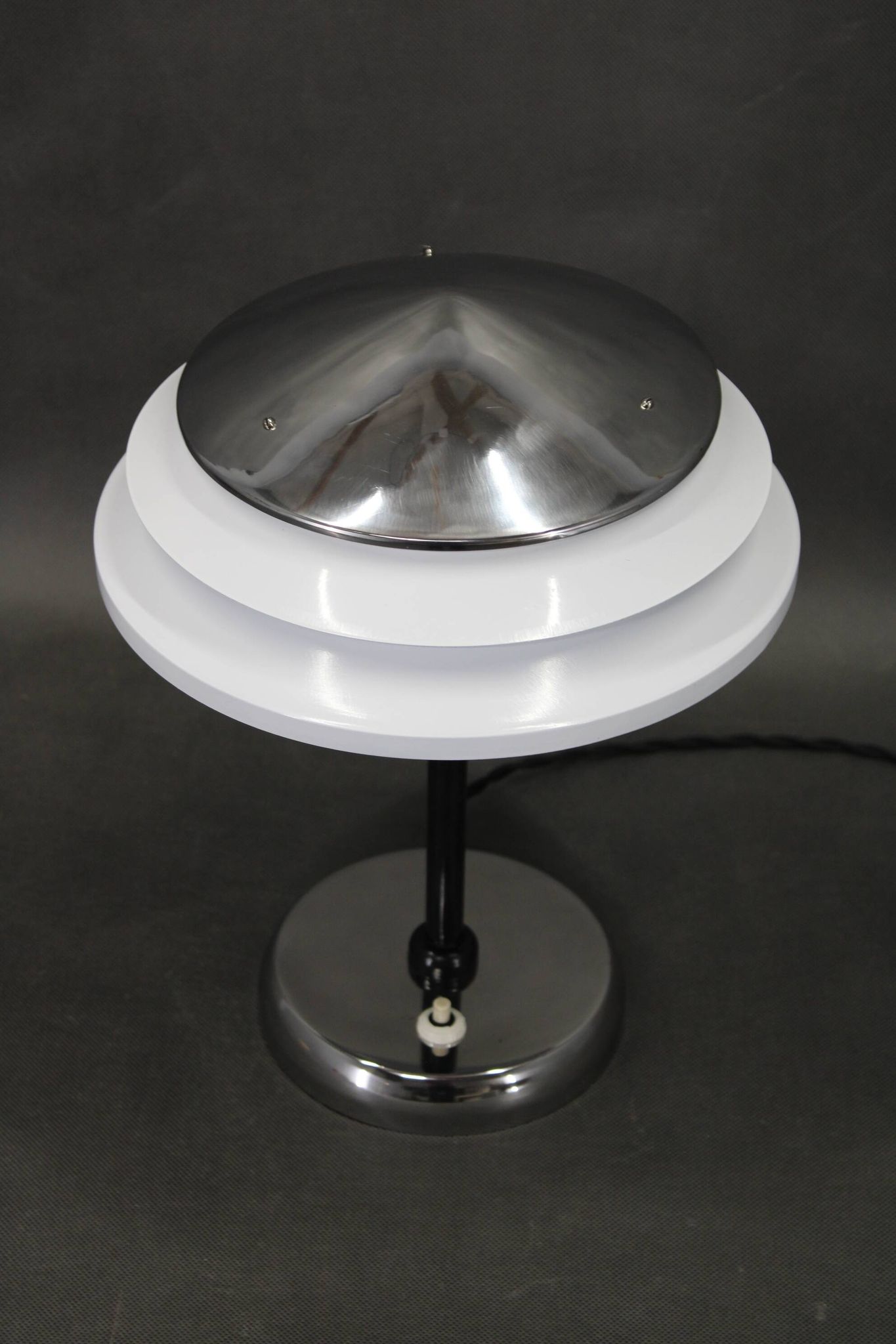 Mid-Century Chrome Table Lamp by Zukov, 1970s