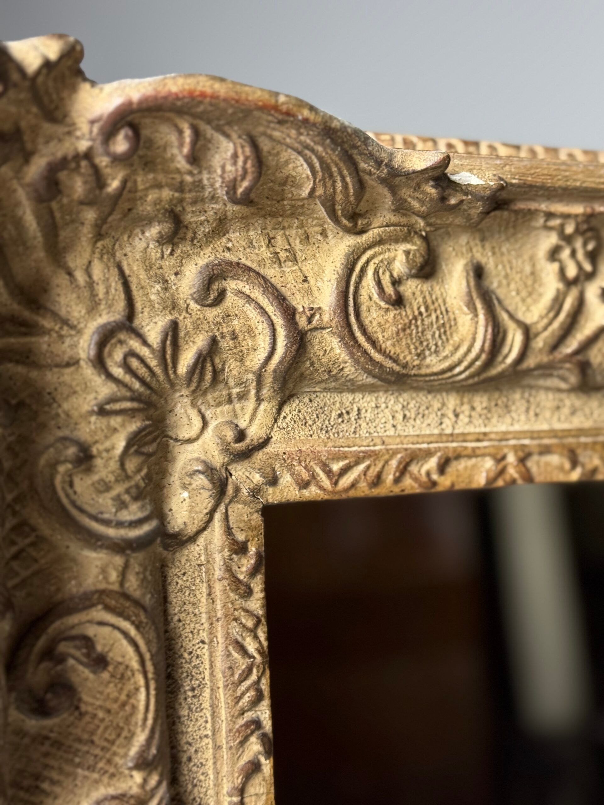 Large classic rural mirror