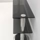 Mid-century Modern Italian Chromed Steel and Smoked Glass Console, 1970s