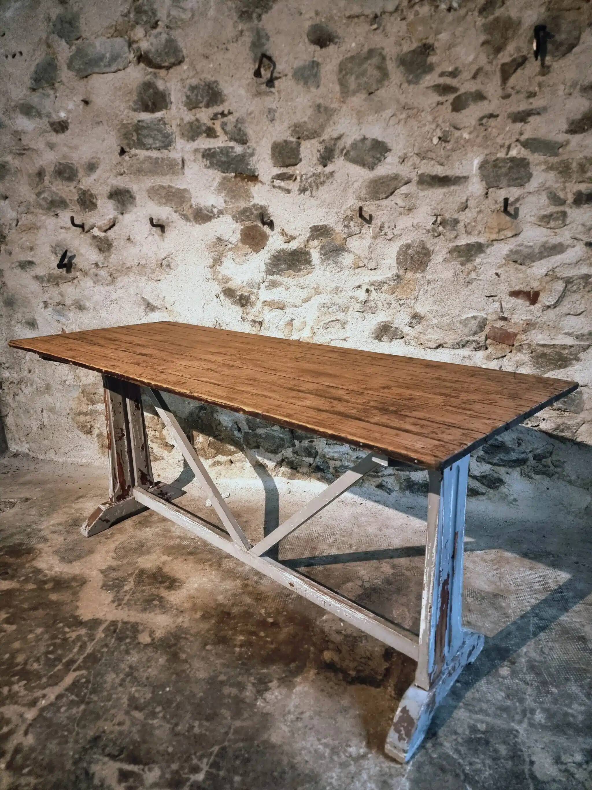 Table bistrot / de travail française ancienne, vers 1920