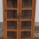 Old wooden cabinet display case with two doors