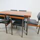 Pali Dining Chairs and Table by Louis van Teeffelen for Wébé, 1960s, Set of 6
