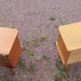 Chevets en bois vintage
