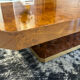 Table basse bar  en Loupe d’orme maison  Lancel vintage 1970