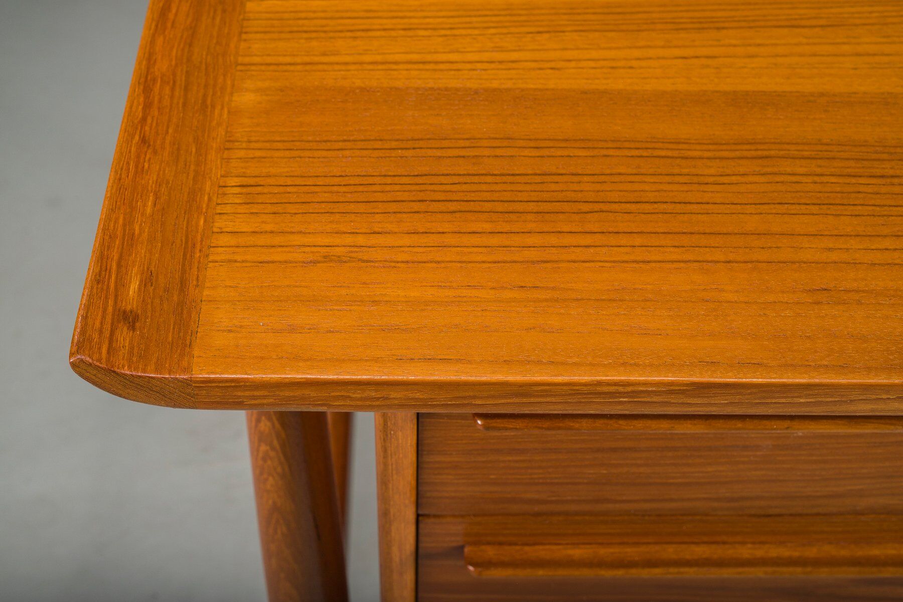 Mid-century Danish teak executive desk by Arne Vodder for H.P. Hansen, 1960s