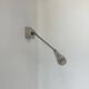 Vintage chrome adjustable wall light, France, 1980