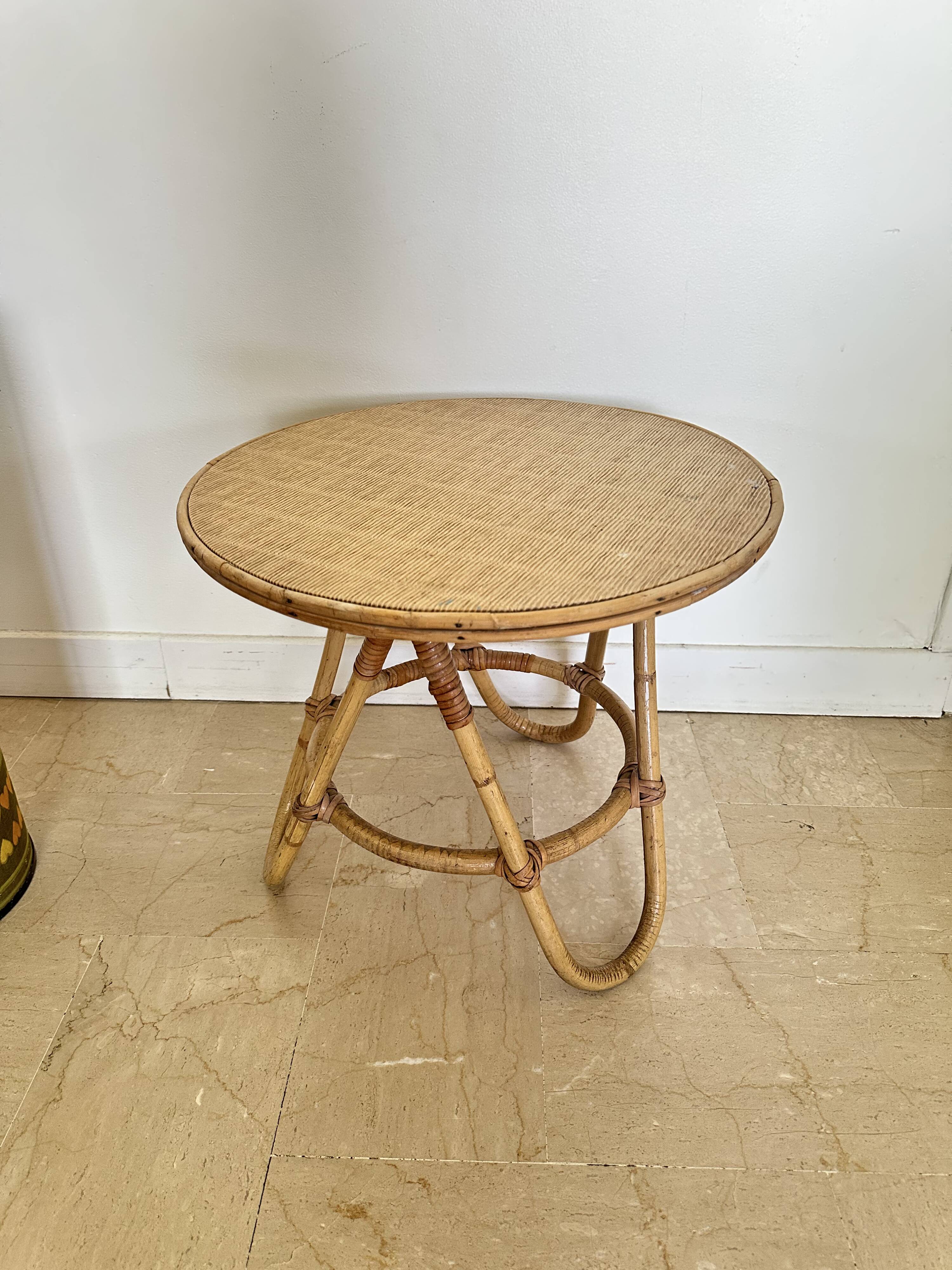 Rattan coffee table