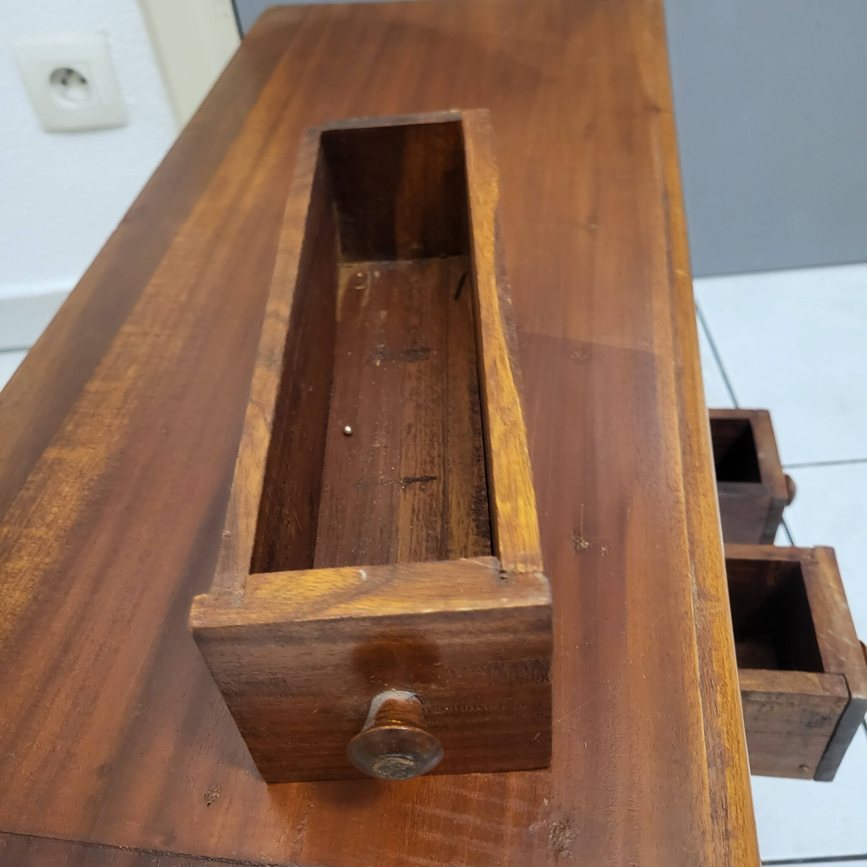 Trade furniture, apothecary in oak, late 19th century.