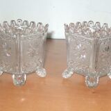 Paire de vases en verre début XXe
