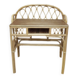 Wicker / rattan desk from the 60s / 70s