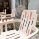 Set of 10 chairs mambo Stamp Henry Massonnet by Pierre Paulin