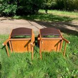 2 Hans Wegner armchairs model AP-50