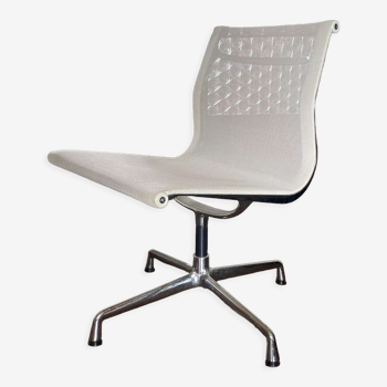 Swivel chair EA 107 in chrome and air mesh by Charles & Ray Eames for Vitra  2001