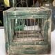 Cage à oiseaux en bois et acier