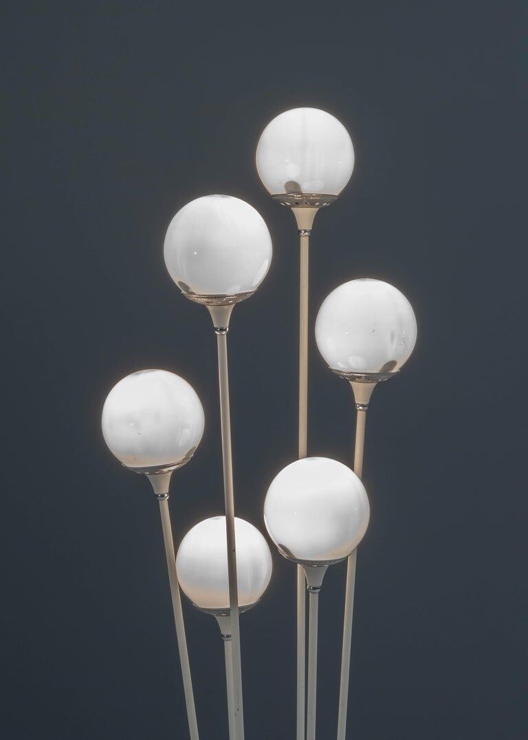 Contemporary floor lamp in the style of the Italian productions of the 1960s