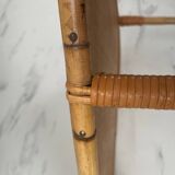 Small banbou tripod table from the 70s