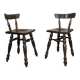 Pair of vintage Basque chairs