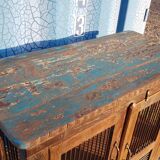 Old teak mesh pantry