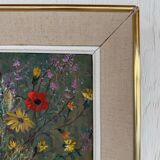 Still life with flowers and fruits