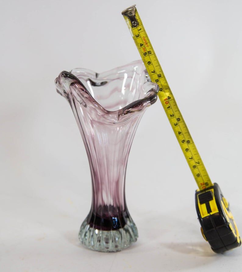 Set of 3 Murano vases 70s