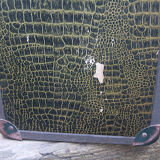 Valise vintage crocodile