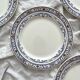 4 flat ironware plates “Colbert” Creil and Montereau