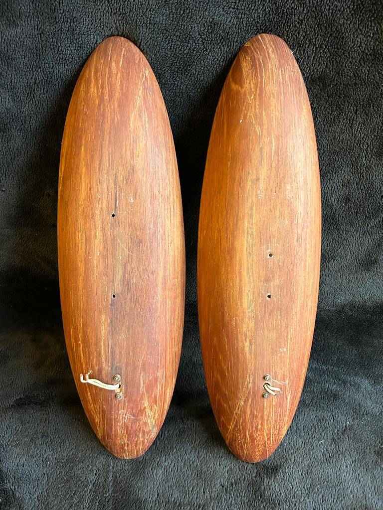 Pair Of Goffredo Reggiani Sconces Original Edition Italy 1960 - Teak And Perspex