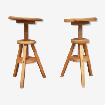 Pair of screw stools