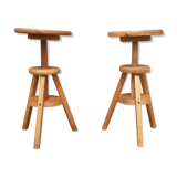 Pair of screw stools
