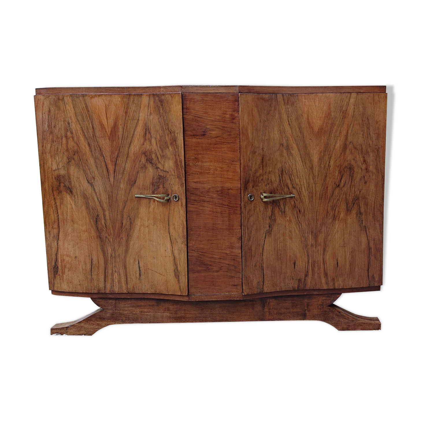 Art deco low sideboard 2 doors