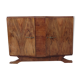 Art deco low sideboard 2 doors