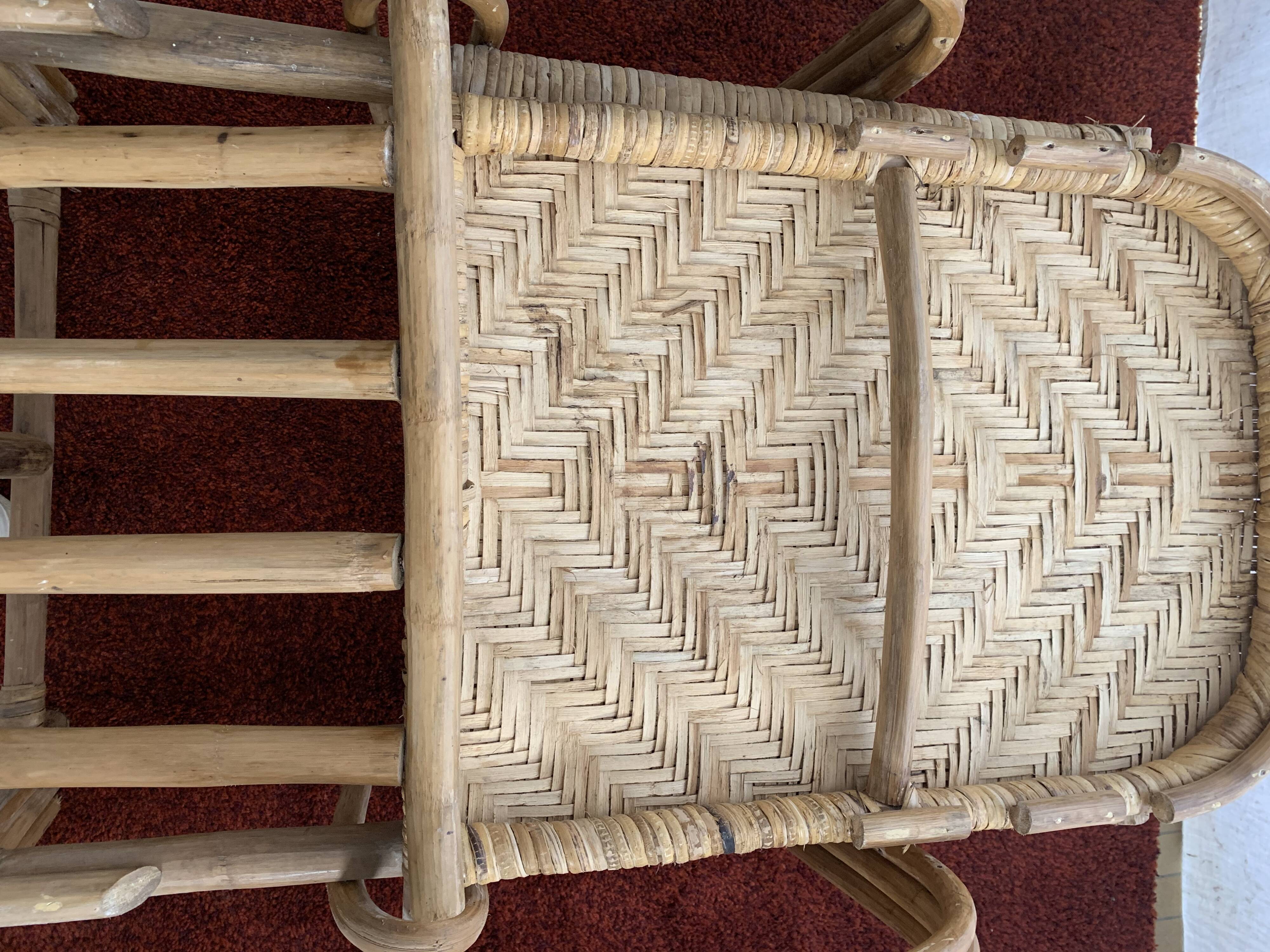 Rattan long chair