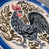 Charolles plate with rooster signed Assimyl