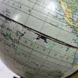 Vintage all-metal world map