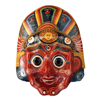 Wall mask of a hindu deity