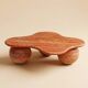 Table Basse "Cava" en travertin rouge -Caldrare