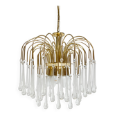 XL waterfall chandelier of Murano glass, 1970s