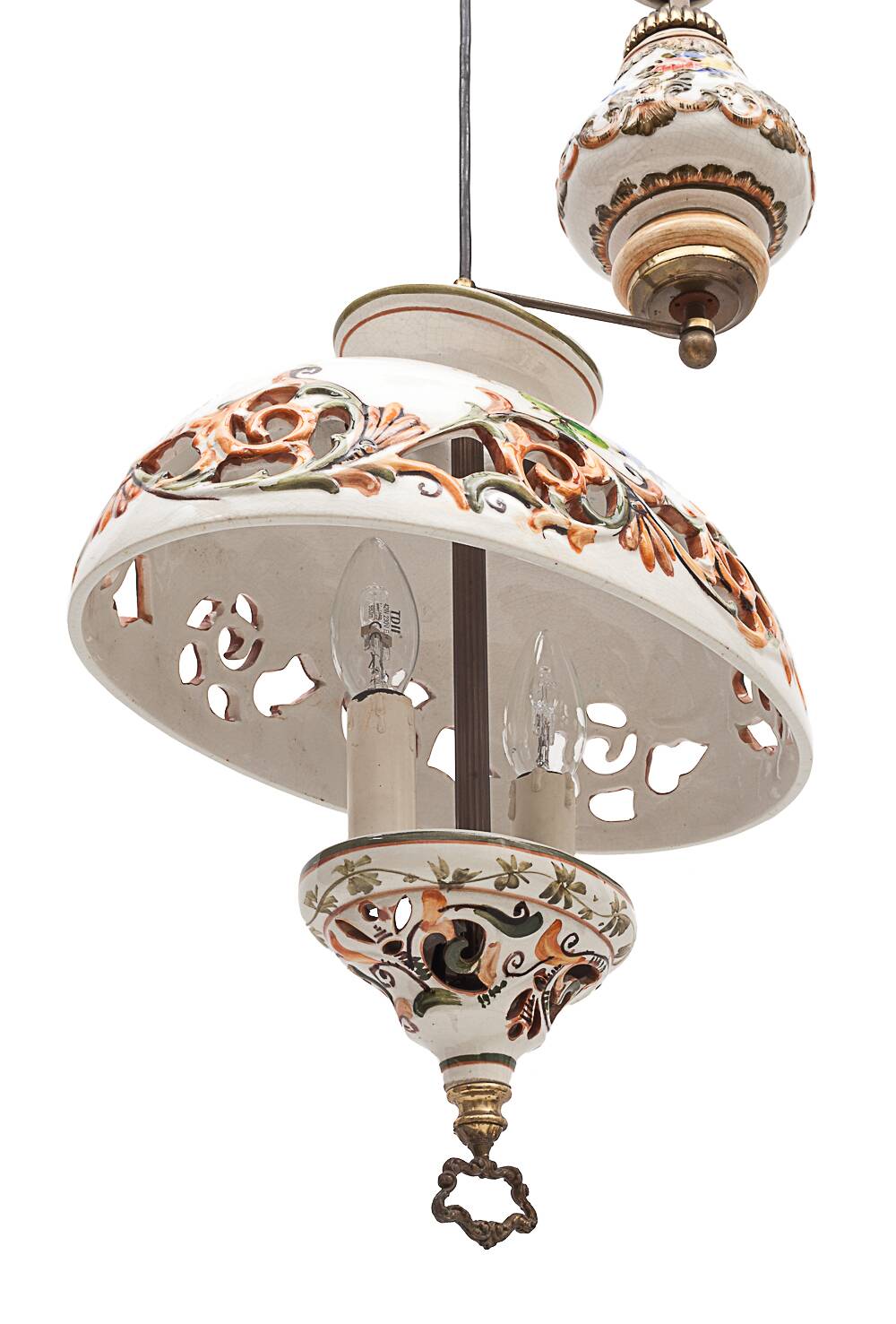 Ceramic up-and-down chandelier