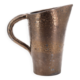 Pichet mordoré en céramique, années 50