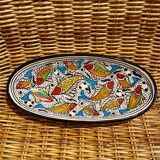 Tunisian dish with fish decoration – Slama pottery (Nabeul)