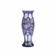 Vase en verre gravé violet décoré de roses et de « bulles »