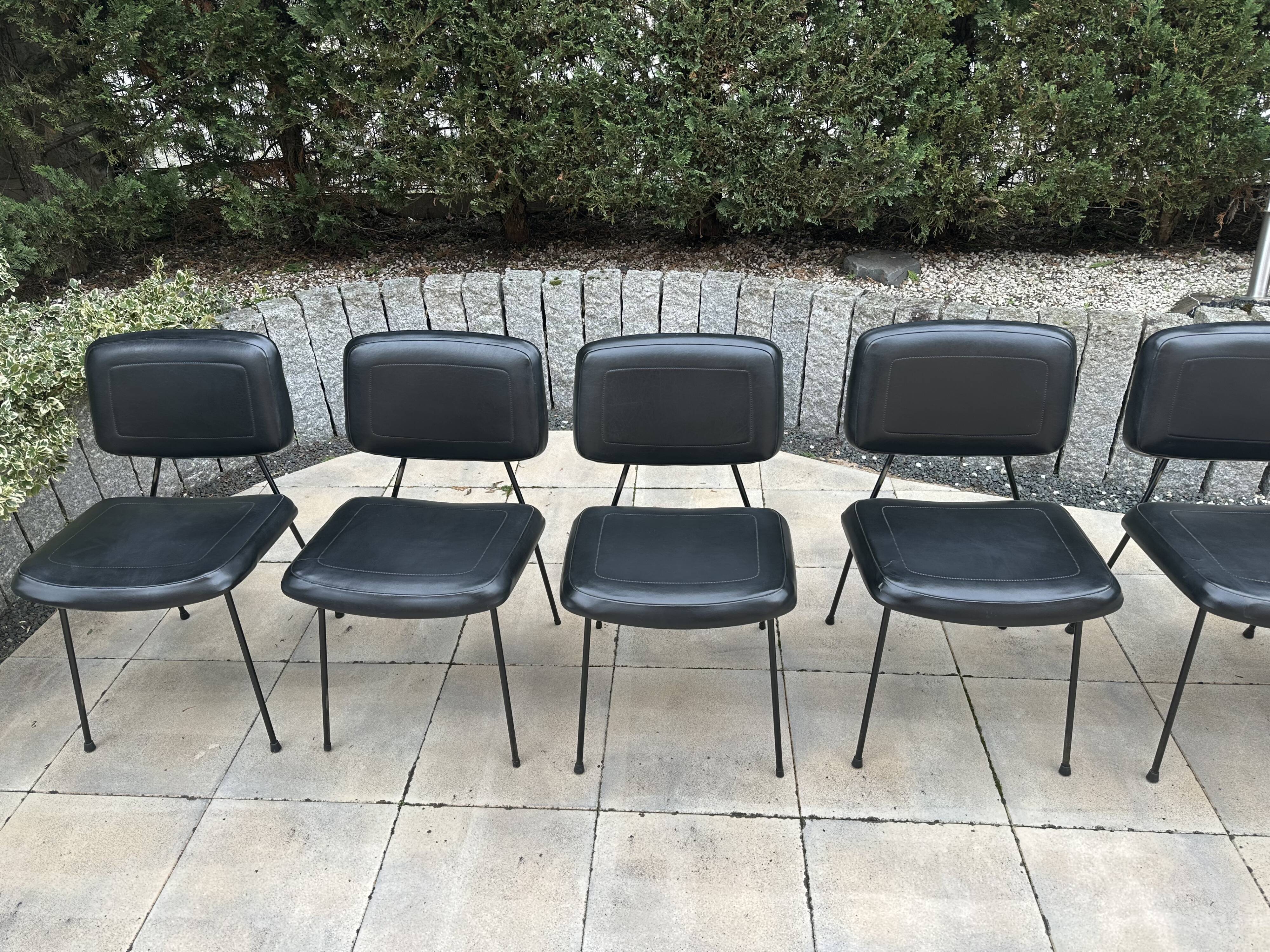 Set of 6 Pierre Paulin CM 196 chairs for Thonet – 1960s